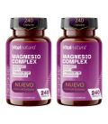Citrato de Magnesio 1593 mg + Bisglicinato de Magnesio 600 mg + Vitaminas B5, B6 y Ashwagandha Pura, 240 cápsulas